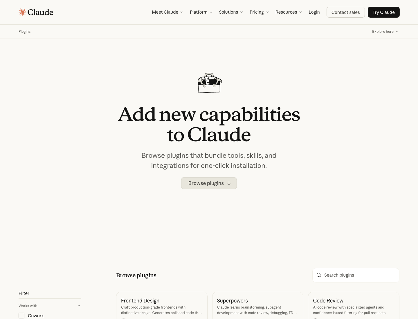 Claude's official plugin directory.